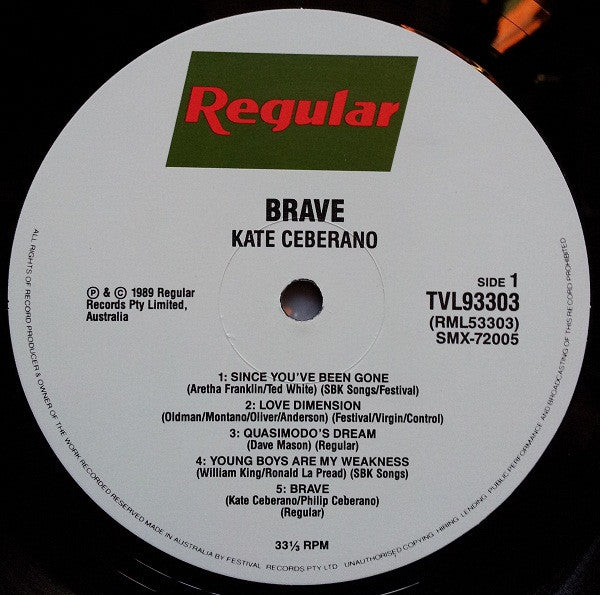 Kate Ceberano : Brave (LP, Album)