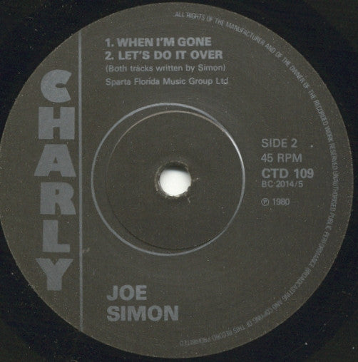 Joe Simon : Bring It On Home To Me / When I'm Gone / Let's Do It Over (7", Comp, Mono)