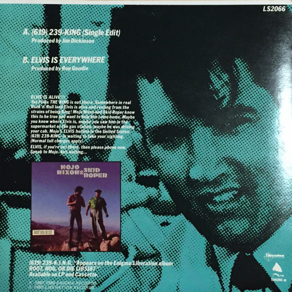 Mojo Nixon & Skid Roper : (619) 239-K.I.N.G. (7", Single)