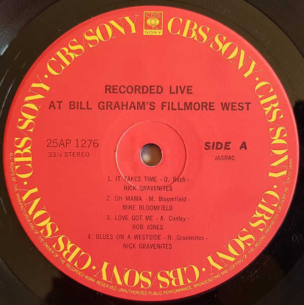 Various : Live At Bill Graham's Fillmore West (LP, Album, RE)