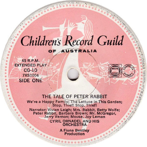 Beatrix Potter : The Tale Of Peter Rabbit (7", EP, Mono, Club, RE)