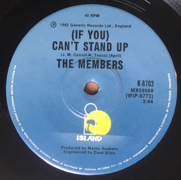 The Members : Radio (7", Single)