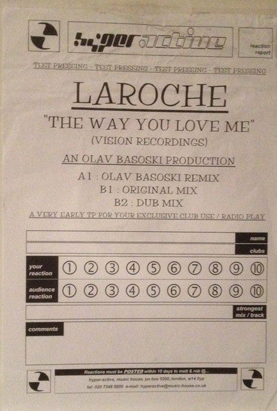 Laroche : The Way You Luv Me (12&quot;, W/Lbl)