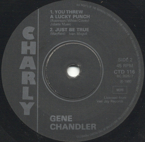 Gene Chandler : Nothing Can Stop Me / You Threw A Lucky Punch / Just Be True (7", Comp, Mono)