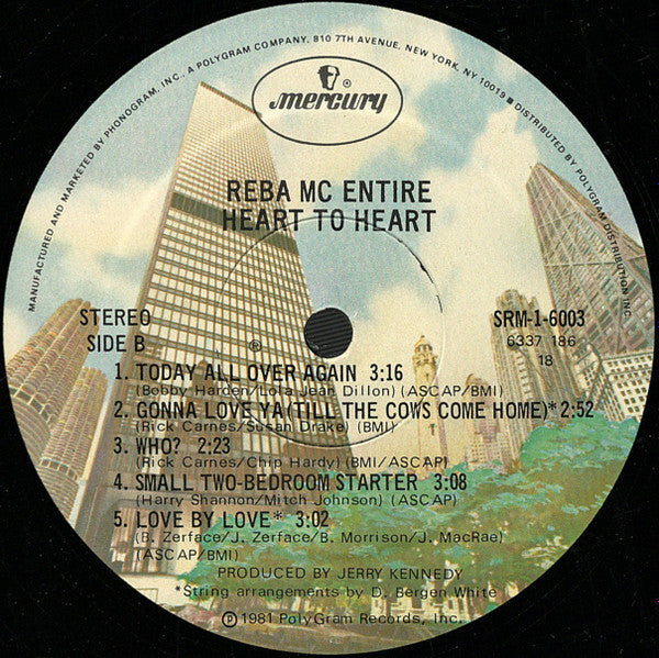 Reba McEntire : Heart To Heart (LP, Album, Pre)