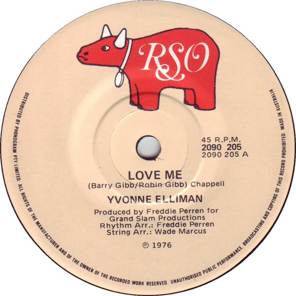 Yvonne Elliman : Love Me (7&quot;, Single)