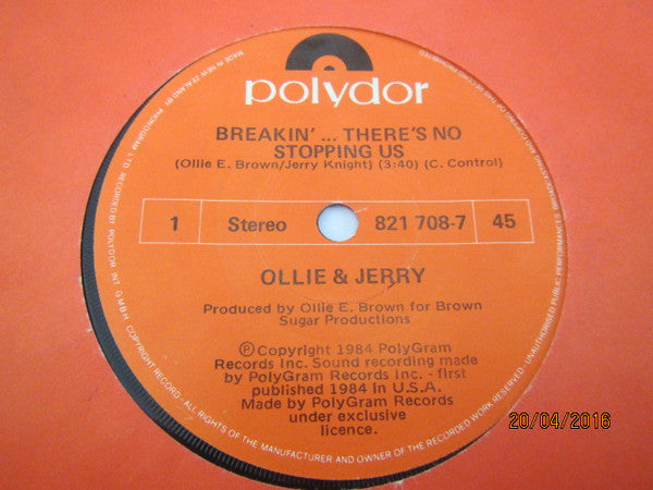 Ollie And Jerry : Breakin'... There's No Stopping Us (12")