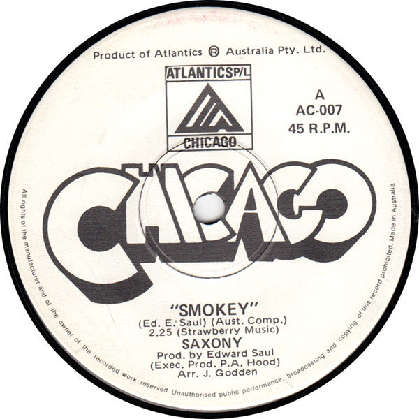 Saxony : Smokey (7", Single)