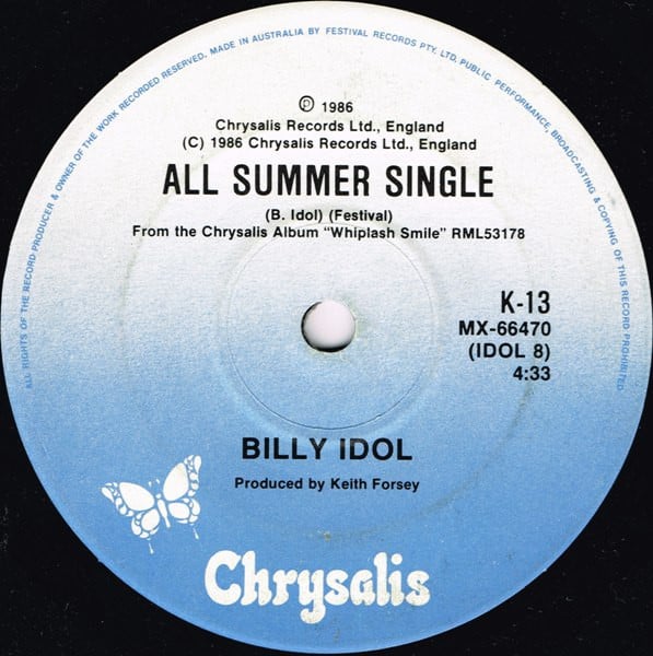 Billy Idol : To Be A Lover (7", Single)