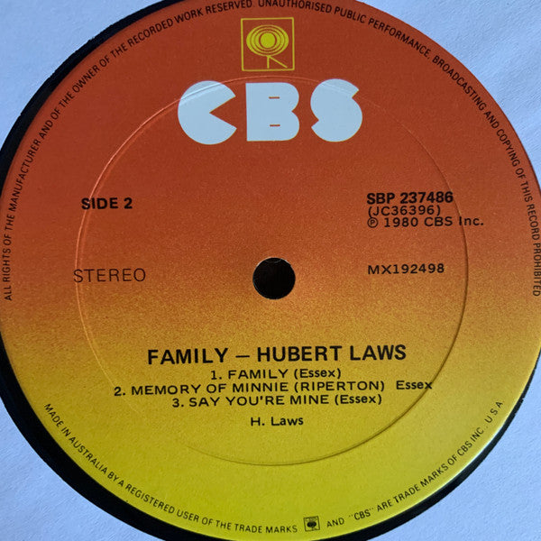 Hubert Laws : Family (LP, Album)