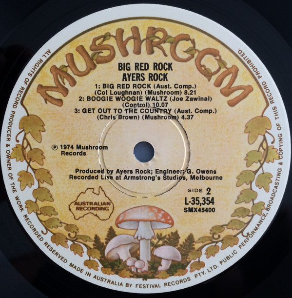 Ayers Rock (2) : Big Red Rock (LP, Album, RE)