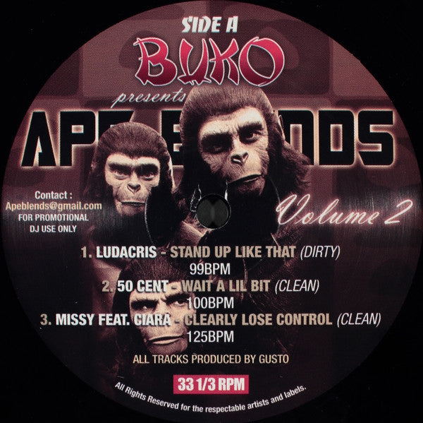 Various : Ape Blends Volume 2 (12&quot;, Comp, Promo)