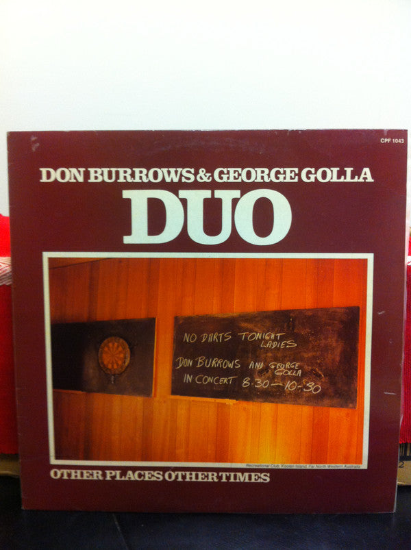Don Burrows &amp; George Golla Duo* : Other Places Other Times (LP, Album)
