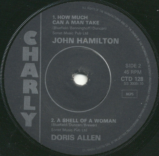 Big John Hamilton & Doris Allen : Them Changes / How Much Can A Man Take / A Shell Of A Woman (7", Comp, Mono)