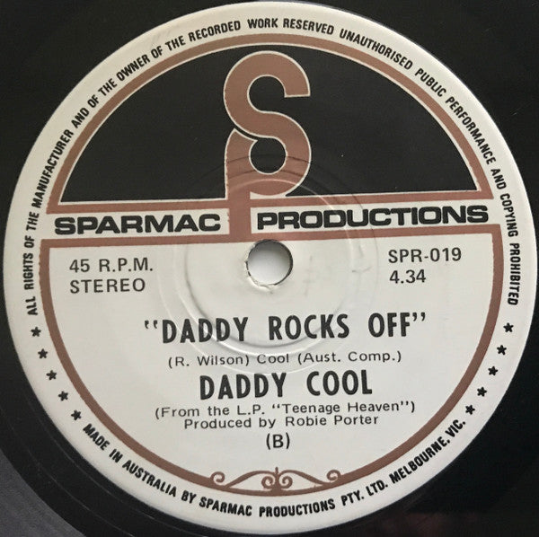 Daddy Cool (5) : I'll Never Smile Again (7", Single)