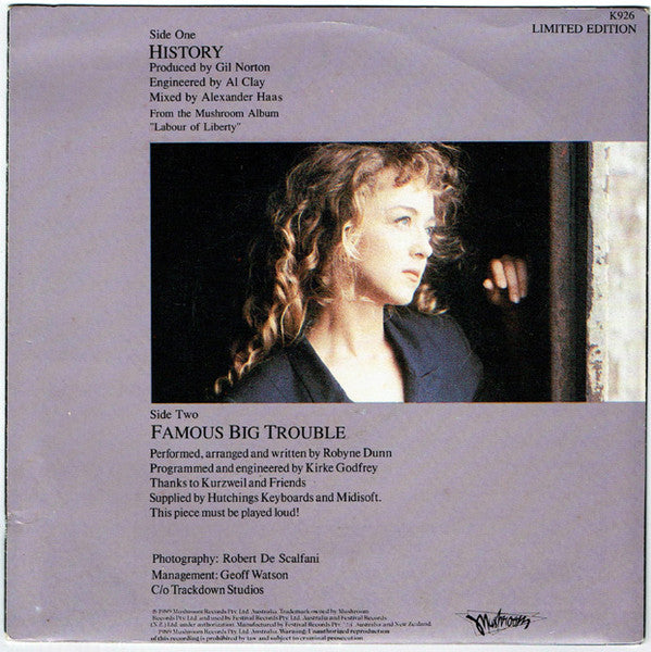 Robyne Dunn : History (7", Single)