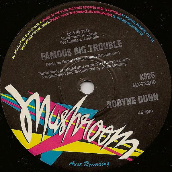 Robyne Dunn : History (7", Single)