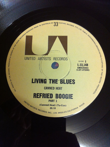 Canned Heat : Living The Blues (LP, Album, RE)