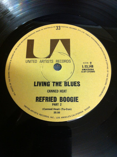 Canned Heat : Living The Blues (LP, Album, RE)