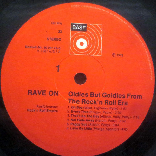 Rock'N'Roll Empire : Rave On - Oldies But Goldies From The Rock'N'Roll Era (LP)