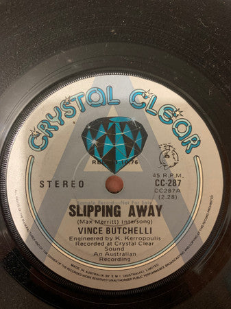 Vince Butchelli : Slipping Away (7", Single, Promo)