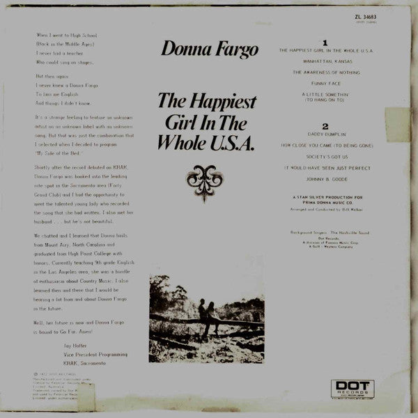 Donna Fargo : The Happiest Girl In The Whole U.S.A. (LP, Album)