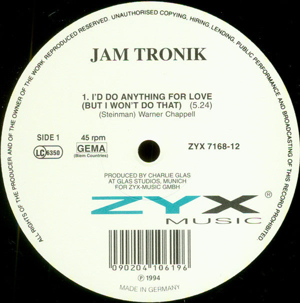 Jam Tronik : I&#39;d Do Anything For Love (12&quot;)