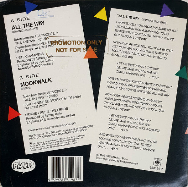 Pete Chambers : All The Way (7", Single)