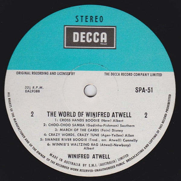 Winifred Atwell : The World Of Winifred Atwell (LP, Comp)