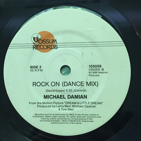 Michael Damian : Rock On / Rock On (Dance Mix) (7", Single)
