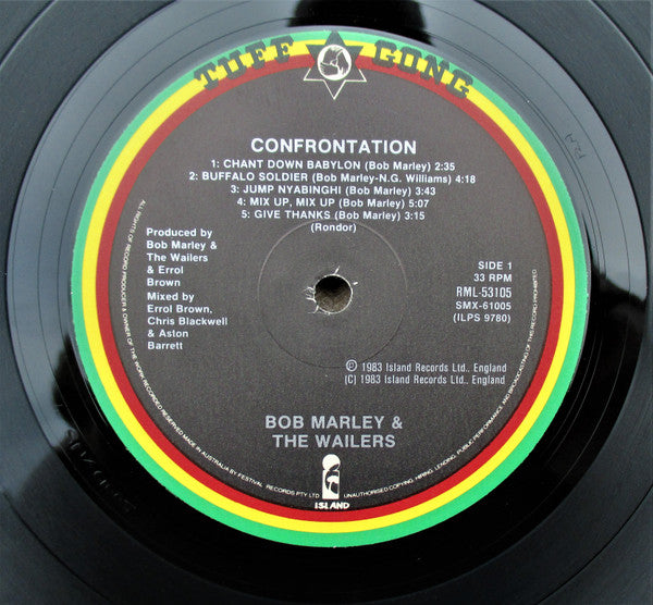 Bob Marley & The Wailers : Confrontation (LP, Album, M/Print)