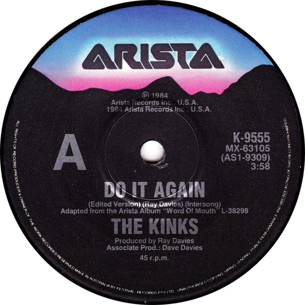 The Kinks : Do It Again (7", Single, Ltd)