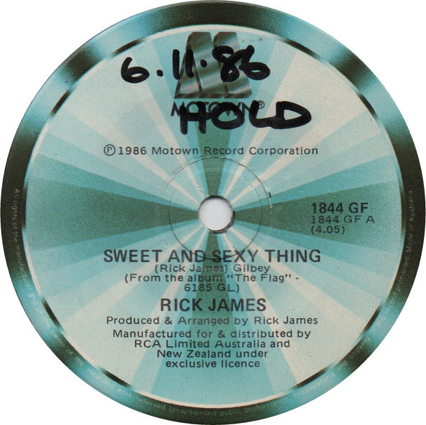 Rick James : Sweet And Sexy Thing (7")