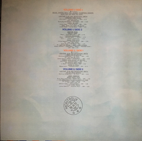 Lightning Slim, Whispering Smith, Doctor Ross, Jimmy Dawkins, Bessie Griffin : Blues Night - Live From Montreux (2xLP, Album)