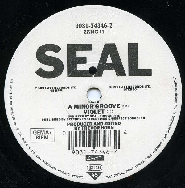 Seal : Future Love EP (7", EP)