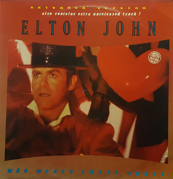 Elton John : Who Wears These Shoes (12", Single, Ltd)