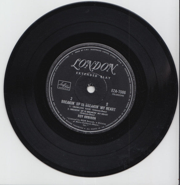 Roy Orbison : Breakin' Up Is Breakin' My Heart (7", EP)