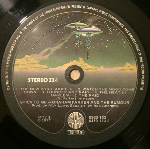 Graham Parker And The Rumour : Stick To Me (LP, Album)