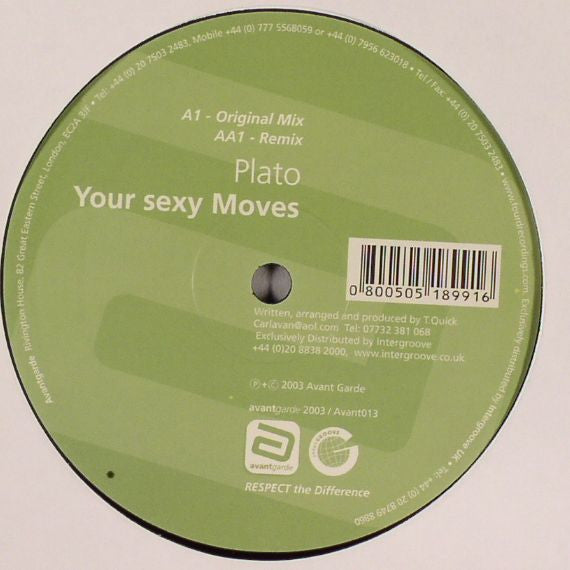 Plato : Your Sexy Moves (12")