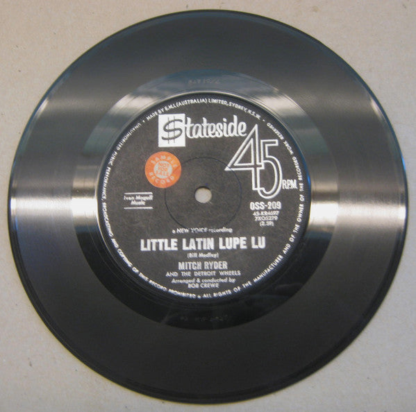 Mitch Ryder & The Detroit Wheels : Little Latin Lupe Lu (7", Single)