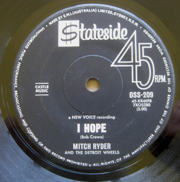 Mitch Ryder & The Detroit Wheels : Little Latin Lupe Lu (7", Single)