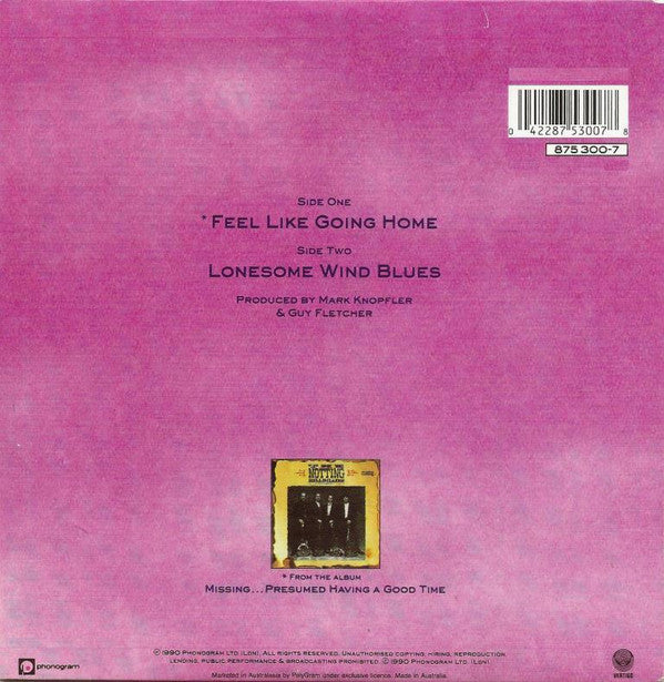 The Notting Hillbillies : Feel Like Going Home (7", Single)