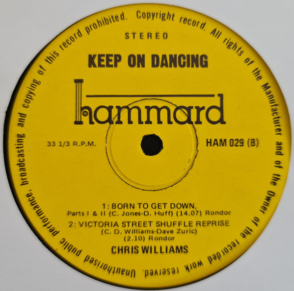 Chris Williams (11) : Keep On Dancing (LP, Album)