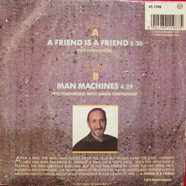 Pete Townshend : A Friend Is A Friend (7", Single)