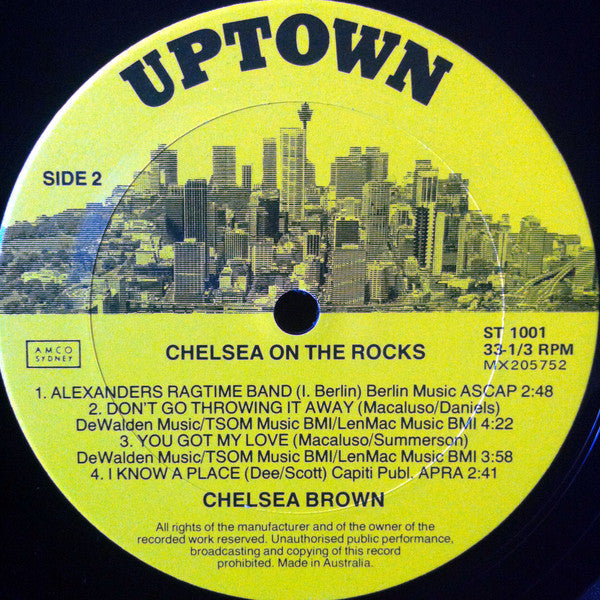 Chelsea Brown : Chelsea On The Rocks (LP, Album)