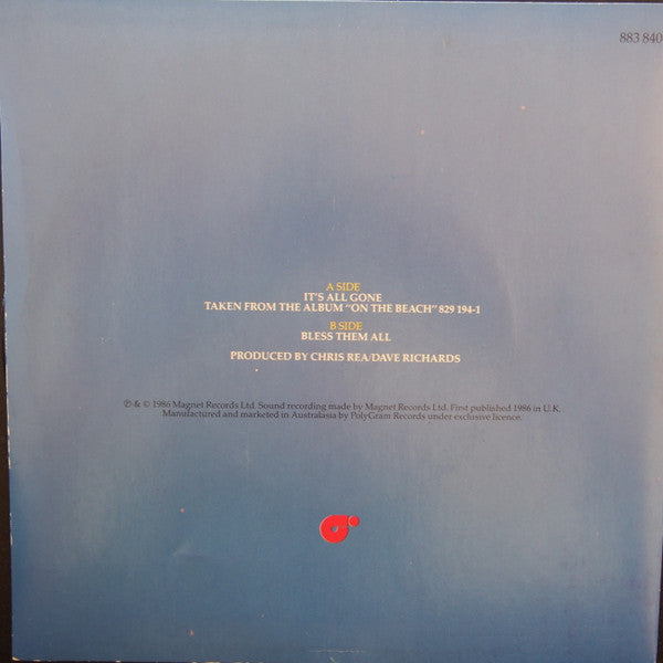 Chris Rea : It's All Gone (7", Single)