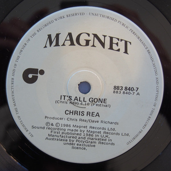 Chris Rea : It's All Gone (7", Single)