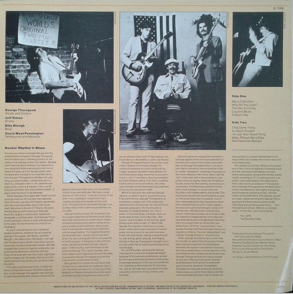George Thorogood And The Destroyers* : Move It On Over (LP, Album)
