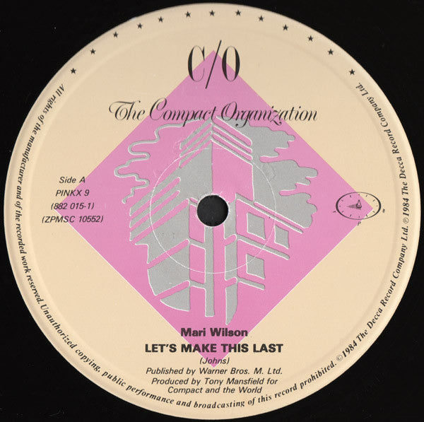 Mari Wilson : Let's Make This Last (12", Single)