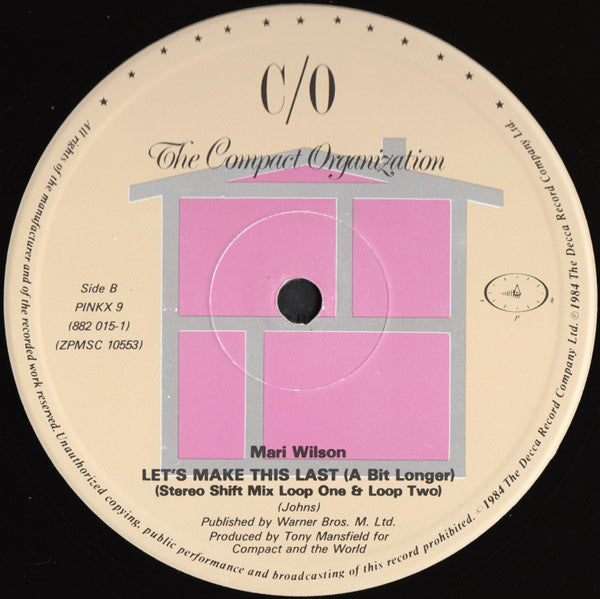 Mari Wilson : Let's Make This Last (12", Single)
